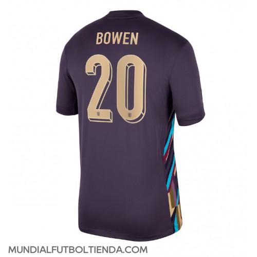 Camiseta Inglaterra Jarrod Bowen #20 Segunda Equipación Replica Eurocopa 2024 mangas cortas